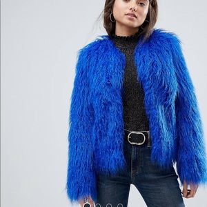 ASOS MONGOLIAN FAUX FUR JACKET